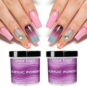 Polvo Acrílico para Uñas <span class=keywords><strong>de</strong></span> Color Rosa, Etiqueta Privada Personalizada, Frasco <span class=keywords><strong>de</strong></span> 1oz, Sistema Profesional para Uñas, EMA, Fácil Moldeado, Venta al por Mayor - Product Image 1
