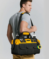 Sac à outils personnalisé en toile imperméable, résistant à l'usure, portable et épaissi pour électriciens et charpentiers