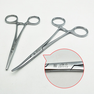 Pinzas Hemostáticas de 12.5 cm, Rectas y Curvas, con Dientes Completos, para Uso Veterinario en Perros, Reutilizables y Duraderas - Product Image 2