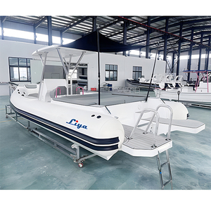Liya 7.5M luxe Yacht <span class=keywords><strong>semi</strong></span>-<span class=keywords><strong>rigide</strong></span> en fibre de verre coque gonflable <span class=keywords><strong>bateau</strong></span> à côtes avec <span class=keywords><strong>moteur</strong></span> hors-bord à vendre - Product Image 4