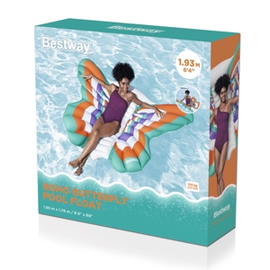 Bestway 43963 Boho bướm hồ bơi <span class=keywords><strong>Float</strong></span> 1.86 M vui vẻ hồ bơi nổi mùa hè bơi hồ bơi bè phòng chờ bãi biển Floaty Đảng đồ chơi - Product Image 6