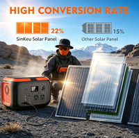 Panneau solaire pliable 60W à 23% d'efficacité pour station d'alimentation portable, sortie 12V DC, chargeur solaire USB-C, camping, camping-car, voyage, usage domestique