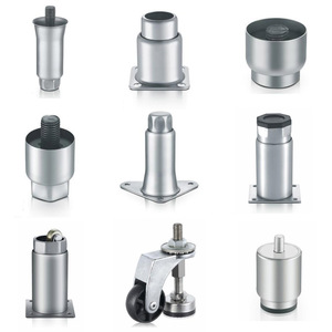 Pies de acero inoxidable con bridas, patas ajustables para mesa de muebles, Base redonda, pies ajustables, ajuste de 41mm - Product Image 4
