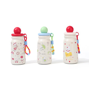 Creative Floating Insulated Water Bottle 500Ml Screw Cap With Strap For Students School Use - Product Image 5