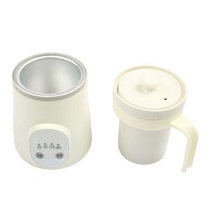 0.6L seramik Mini elektrikli su ısıtıcısı termal ısıtma fincan kazan çorba sağlık Pot güveç lapası erişte yavaş pişirici süt ısıtıcı - Product Image 6