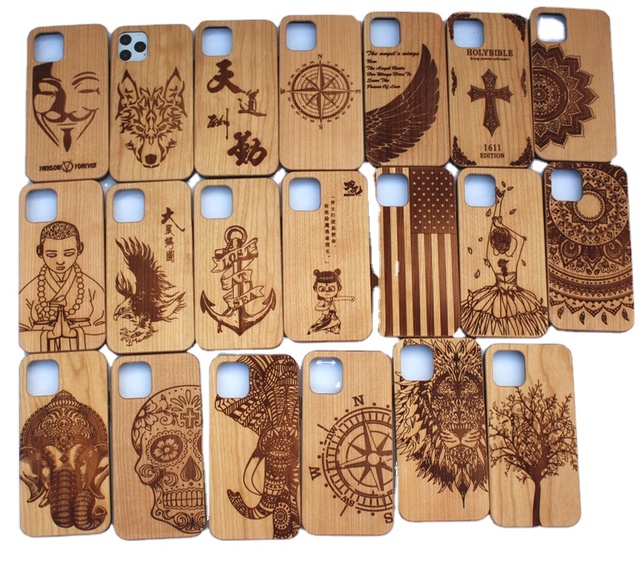 Customize Real Wooden Sports Design for 17 Pro Max Hand Carved Mobile Phone Case Cover