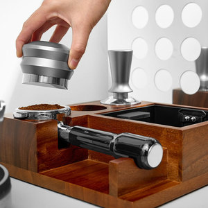 Contenedor multifuncional de madera maciza para posos de café, soporte para portafiltro, caja de almacenamiento para accesorios de máquina de café - Product Image 2