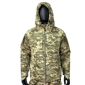 Blouson bombardier tactique d'hiver épais pour homme, sans col, avec revêtement imperméable - Product Image 5