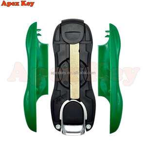 Étuis de clés de remplacement de haute qualité, vert foncé, magnifiques, pour Porsche, avec autocollants pour la création de cadres photo artistiques - Product Image 5