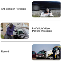 Rétroviseur de voiture 4K à double objectif Caméra de tableau de bord à écran tactile avant et arrière Rétroviseurs de caméra de tableau de bord 4K Caméra Dvr