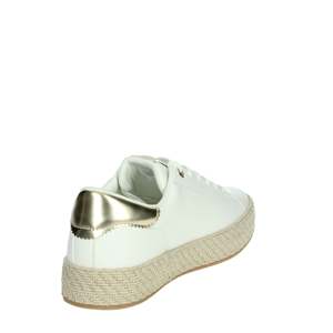Baskets Tamaris pour femmes, style espadrille plateforme, couleur blanche - Product Image 3