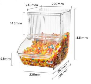 Bán lẻ nhựa container thực phẩm số lượng lớn thực phẩm Dispenser kẹo bin với Scoop - Product Image 2