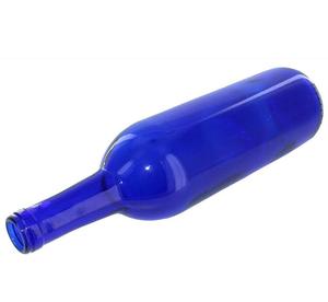 Bouteilles de vin de <span class=keywords><strong>Bordeaux</strong></span> bleu cobalt de 750ml finition en liège à fond plat étui de 12 - Product Image 4