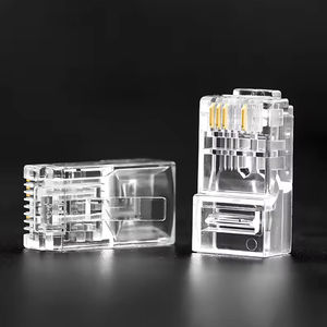 Câble réseau UTP FTP RJ45 Connecteur Ethernet Lan Rj45 Connecteur traversant blindé <span class=keywords><strong>Cat</strong></span> <span class=keywords><strong>5</strong></span> <span class=keywords><strong>Cat</strong></span> <span class=keywords><strong>6</strong></span> Cat6A Connecteur RJ45 - Product Image 4