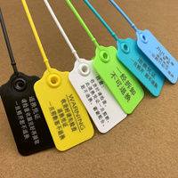 Étiquette en plastique antivol étiquette de sceau sac pour enfants étiquette volante personnalisée avec logo étiquettes de vêtements pour vêtements personnalisés