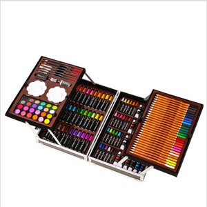 145 Pcs Super Mega Art Set penna ad acquerello atossica cancelleria per l'apprendimento creativo Set da disegno artistico regalo per scuola per bambini EN71 - Product Image 1