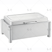 Autres fournitures hôtelières et de restauration, plat de service blanc de luxe, réchaud à nourriture pour buffet, chauffe-plats rectangulaire, réchaud à buffet en or