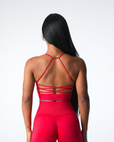 Soutien-gorge de sport en nylon recyclé pur de marque célèbre, idéal pour le fitness, la course et le yoga – Ventes flash