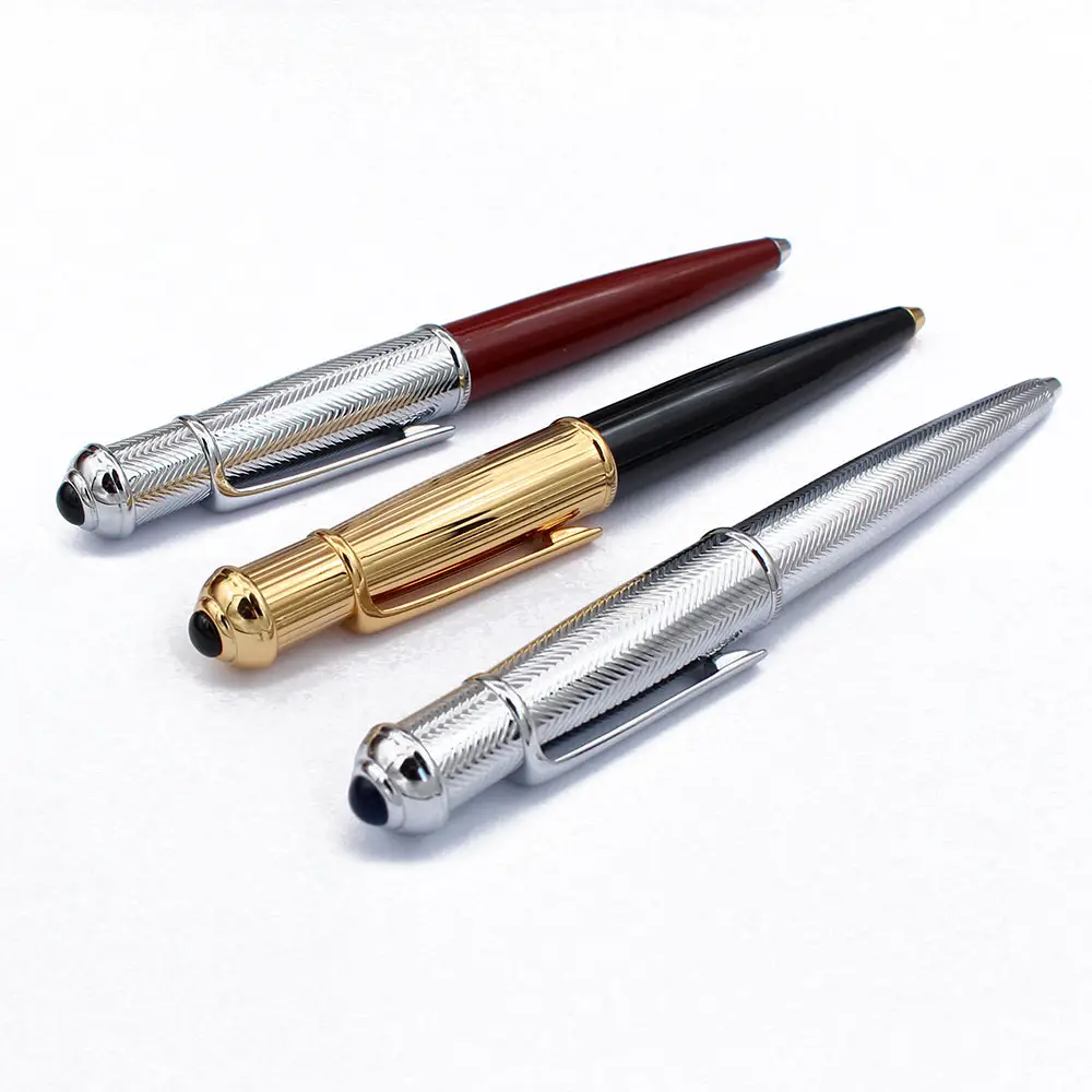 カスタマイズされたブランド開発とブランディング用の無料デザインペンを備えた高品質の最高の高級金属ペン