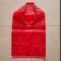 Op maat gemaakte 15kg 10kg 25kg ademende trekkoord Leno mesh zakken voor het verpakken van uien, aardappelen, sinaasappels, groenten, fruit en brandhout