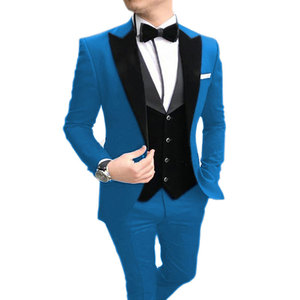 <span class=keywords><strong>2022</strong></span> traje de negocios de tres piezas para hombre para <span class=keywords><strong>novio</strong></span> y padrino traje de baile de boda de talla grande con cremallera de un solo pecho - Product Image 3