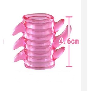 Soft, gentle, small-sized male penis <b>lock</b> ring with spiral piercing for stimulation, a sex toy for couples, adult sex toys. - Product Image 2