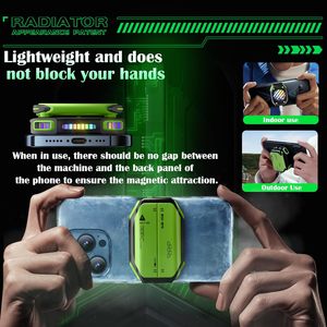 Enfriador Inalámbrico Magnético Great Roc, El Más Vendido, Para Teléfonos Móviles Gaming, Radiador Con Batería De 1800 mAh. - Product Image 2