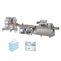 Machine de lingette humide à sachet unique ligne de production de lingettes machine de tissu humide