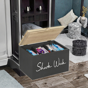 Accessoires de salle de bain, petite boîte de rangement rectangulaire flexible en bois pour produits féminins, organisateur et support de tampons - Product Image 3