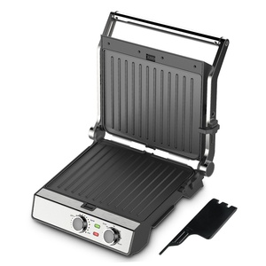 Piastra Elettrica Professionale RSC Custom a Doppio Contatto per Colazione, Senza Fumo, Antiaderente, 2200W, per Uso Domestico, per Sandwich e <span class=keywords><strong>Panini</strong></span> - Product Image 1