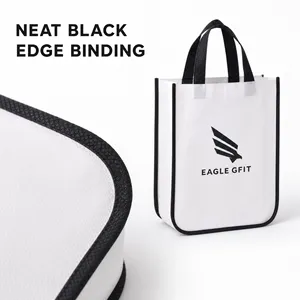 Sacs de transport réutilisables en polypropylène, nouveau style, logo personnalisé, légers, écologiques, pour la promotion en détail, sac non tissé - Product Image 3