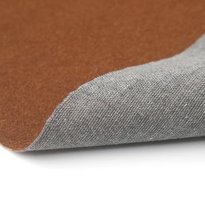 New Product Artificial <strong>PU</strong> Synthetic <strong>Leather</strong> Bonded Split Flocking TC Backing Fabric Nappa Grain Fabric Material for Shoes - Product Image 4