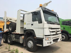 Sinotruk howo 400 430 hp log kamyon 3 aks ahşap taşıyıcı römork kereste taşıma günlüğü kamyon fiyat - Product Image 2