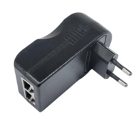 Adaptador PoE RJ45 con Certificación CE, 100-240 Vca a 24 V 1 A, 48 V 0.5 A, Inyector Gigabit PoE para Cámara Inalámbrica, Switch de Red, AP