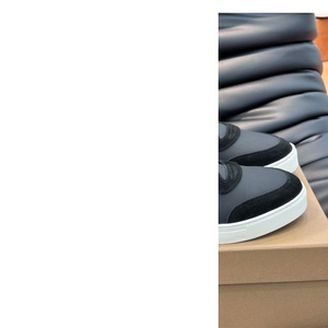 Customized men's stylish and simple walking <b>shoes</b>, black genuine leather, breathable laced sneakers, luxurious brand <b>shoes</b> - Product Image 3