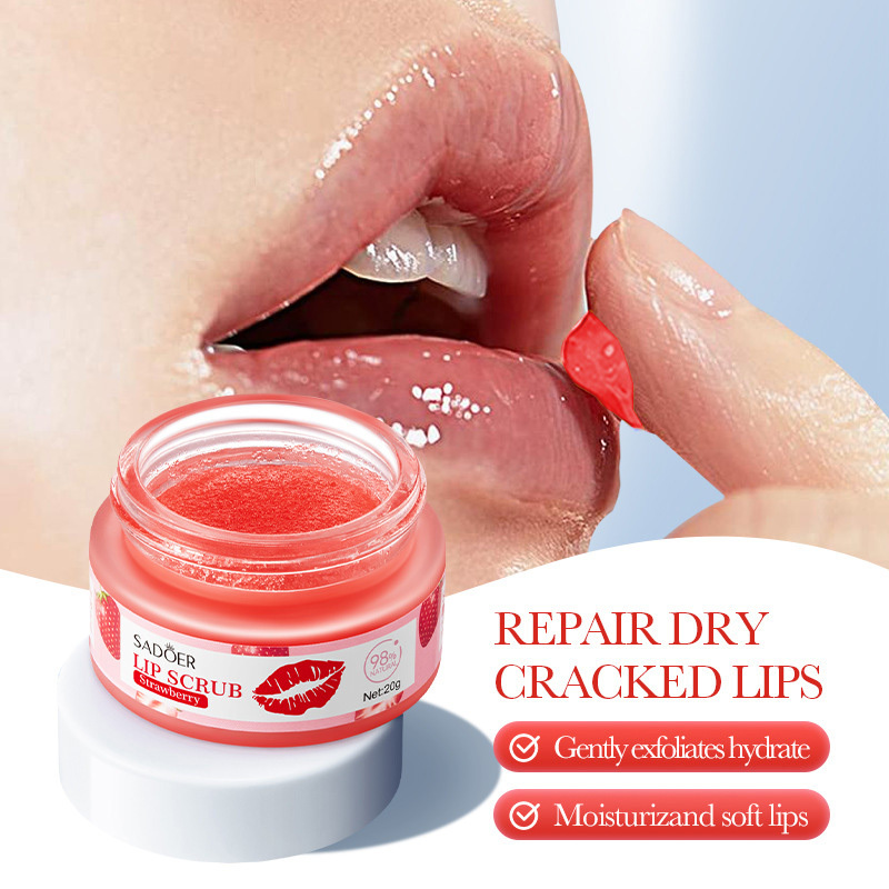 Pot Exfoliant Éclaircissant pour les Lèvres Rose et Végan