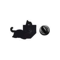 Set de pines de esmalte divertidos para entusiastas de las líneas de tiempo, con diseños de gato, error de computadora portátil y señal de advertencia, insignia de solapa para oficina