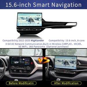 หน้าจอสัมผัสขนาด 15.6 นิ้ว OEM สำหรับ Toyota Highlander ปี 2022-2025 ระบบนำทาง GPS ในรถยนต์ Android พร้อมระบบควบคุมหน้าจอแยกส่วน - Product Image 1