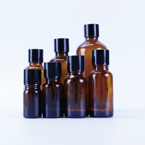 Botella de vidrio ámbar con gotero para el cuidado de la piel femenina, envase cosmético vacío para aceite esencial, suero facial, tintura, aceite líquido. - Product Image 6