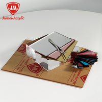 Jumei Easy Peel Stick Acrylic Self-Adhesive UV Resistant Mirror Sheet 0.8mm-3mm Thickness Cutting Superior Grade DIY Projects