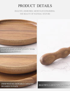 Platos de Madera Woodsun para Restaurantes, Platos de Madera para Comida - Product Image 4
