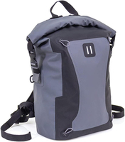 Sac à dos de moto imperméable pour hommes, grand sac à dos de voyage à fermeture roll-top pour activités de plein air, camping