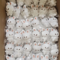 Yingii câlin 9 pouces doux dessin animé rond bataille chat jouet avec peluche brun poignée hache accessoire cadeaux d'anniversaire chat gris animal en peluche