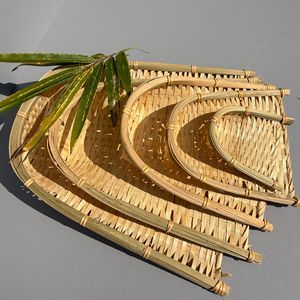 Balayette à poussière en bambou tressé, mini tamis, matériau végétal naturel, écologique, faite à la main pour le nettoyage domestique - Product Image 3