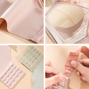 Tallas grandes de EE. UU. 36 38 40 42 44DE Copa Venta al por mayor Copa de látex cómoda Pecho grande Mujeres embarazadas Sujetador de lactancia de maternidad de encaje - Product Image 4