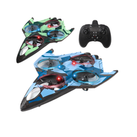 Avión de Combate RC Estilo XY117 para Principiantes, Control Manual con Retroiluminación LED, Motor de 2.4GHz, Modelo sin Cabeza