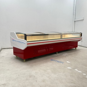 Vitrine réfrigérée pour viande fraîche de qualité supérieure Byron avec refroidissement par ventilateur pour <span class=keywords><strong>boucherie</strong></span>, épicerie, prise en charge du logo personnalisé, <span class=keywords><strong>livraison</strong></span> rapide - Product Image 4