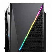 Boîtier PC Gaming OEM Personnalisé Meway, Panneau Frontal en Maille, Tour Micro ATX en Acier SPCC, Support Alimentation ATX, Châssis de Bureau, 1 Ventilateur, Taille Personnalisée, En Stock