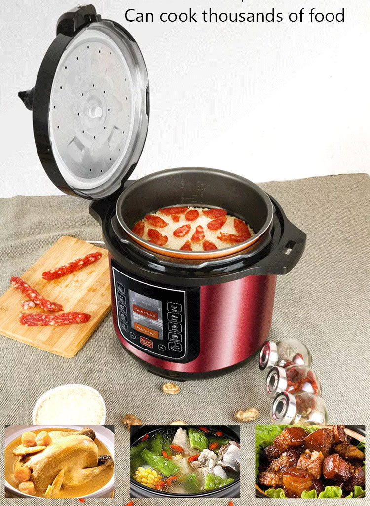 D04 All in 1 Electric Multi-purpose Pressure Cooker 5L to 12L Oem Big Size Hotel Restaurant Multi Middle East Pressure Cooker