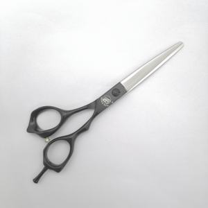 مينغهين محفورة مقبض تصفيف الشعر منحني باربار مقص المقصات الملمس فريد الذاتي قص الشعر آلة المقص - Product Image 2